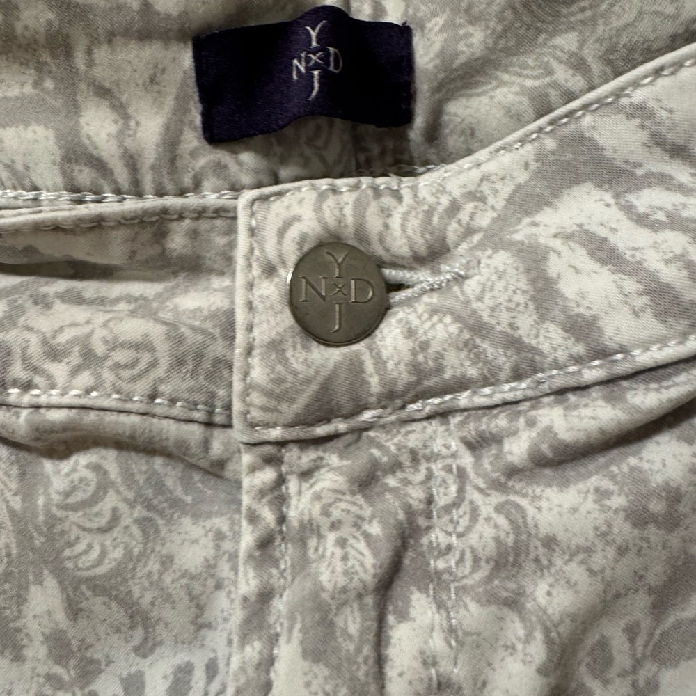 Gray Patterned Pants - image 3